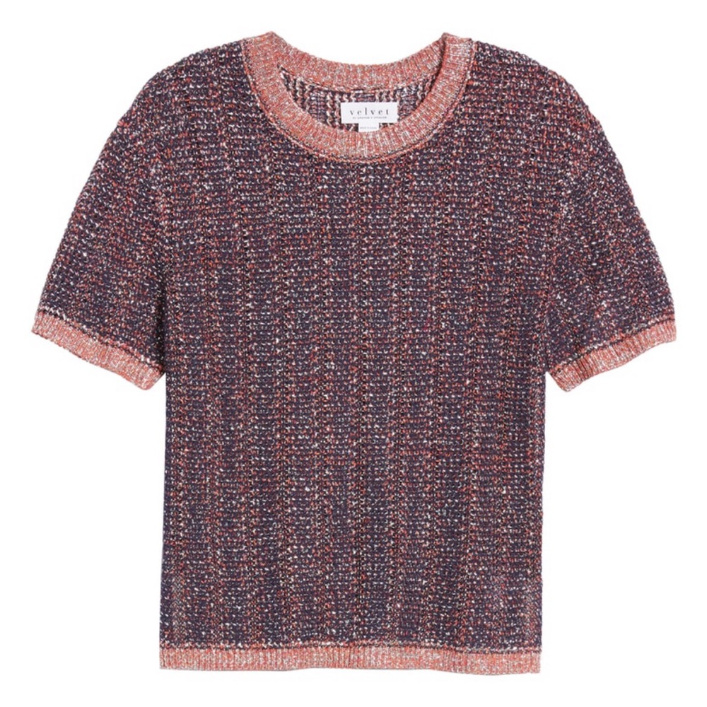 velvet by graham and spencer zabella metallic top